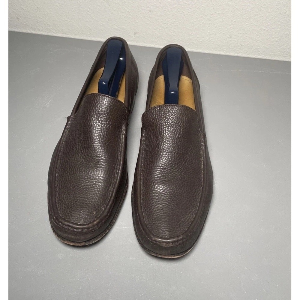 COLE HAAN C05140 Pebbled Pinch Slip-On Brown Casual Moc Loafers Men's Size 11 M - Picture 3 of 8